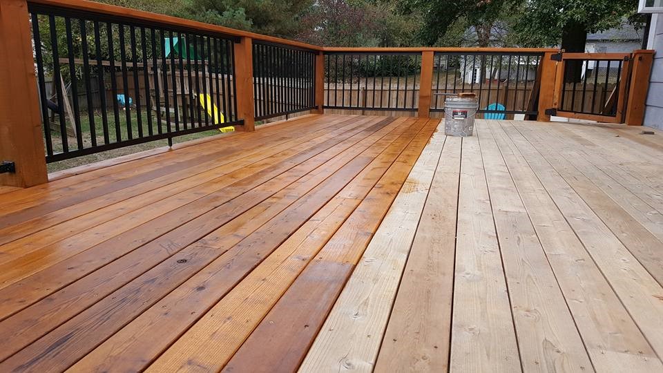 deck staining